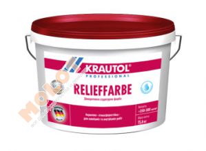Акриловая структурная краска Krautol Relieffarbe (15,6 кг)